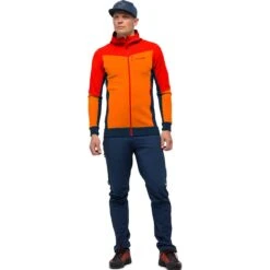 Norrøna Falketind Warmwool 2 Stretch Zip Hood Men -Skiudstyr Butik 1820 20 5639 model f