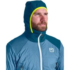 Ortovox Col Becchei Hybrid Jacket Men -Skiudstyr Butik 60113 52001 col becchei hybrid jacket m mountain blue d 02 62bd6e7094974