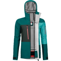 Ortovox Deep Shell 3L Jacket Women -Skiudstyr Butik 70800 60801 3l deep shell jacket w pacific green d 01