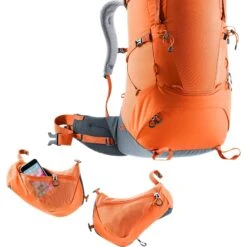 Deuter Aircontact Core 55 + 10 SL -Skiudstyr Butik DEUTER AIRCONTACT CORE 55 PLUS 10 SL PAPRIKA GRAPHITE D 05 1