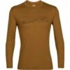 Icebreaker Mens 200 Oasis Long Sleeve Crewe Ski Stripes
