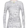 Icebreaker Womens 200 Oasis Long Sleeve Crewe Ski Tracks