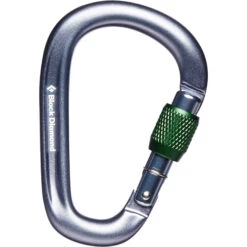 Black Diamond PearLock Screwgate Carabiner -Skiudstyr Butik black diamond pearlock screwgate biner gray 381134 1003
