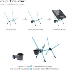 Helinox Cup Holder -Skiudstyr Butik cupholder plastic 7 2500px assembly