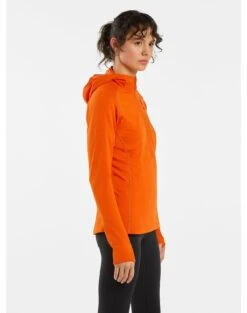 Arc'teryx Delta Half Zip Hoody Women -Skiudstyr Butik delta 1 2 zip neck hoody phenom women s side view right