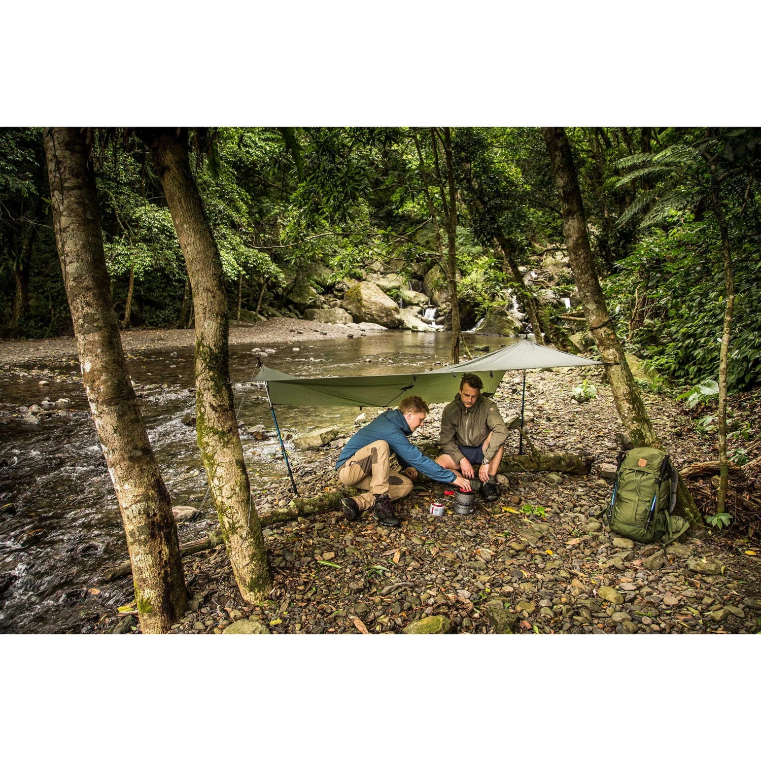 FJÄLLRÄVEN Fjällräven Abisko Tarp Large Pine Green 2 FJÄLLRÄVEN Fjällräven Abisko Tarp Large Pine Green - Billede 2