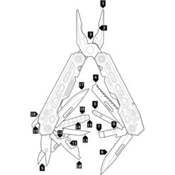Gerber Truss Multi-Tool Stainless -Skiudstyr Butik gerber truss multi tool stainless stainless20709