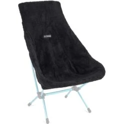 Helinox High-Back Seat Warmer For Chair Two Black Fleece