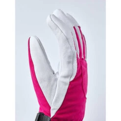 Hestra Heli Ski Female 5 Finger -Skiudstyr Butik hestra heli ski female 5 finger fuchsia offwhite 5