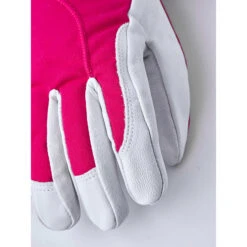 Hestra Heli Ski Female 5 Finger -Skiudstyr Butik hestra heli ski female 5 finger fuchsia offwhite 6