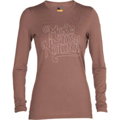 Icebreaker W 200 Oasis LS Move To Natural -Skiudstyr Butik icebreaker women 200 oasis ls crewe move to natural 0a59kw066 1