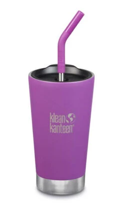 Klean Kanteen Insulated Tumbler 16oz / 475 Ml + Straw Lid -Skiudstyr Butik klean kanteen insulated tumbler 16oz with straw lid brushed berry bright