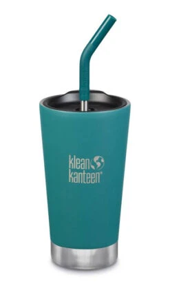 Klean Kanteen Insulated Tumbler 16oz / 475 Ml + Straw Lid -Skiudstyr Butik klean kanteen insulated tumbler 16oz with straw lid emerald bay
