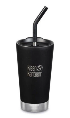 Klean Kanteen Insulated Tumbler 16oz / 475 Ml + Straw Lid -Skiudstyr Butik klean kanteen insulated tumbler 16oz with straw lid shale black