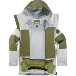Salomon Stance 3L Jacket Women -Skiudstyr Butik lc1631100 7 gho stance3lshelljacket wroughtironolivenight ski vueinterieur w 2