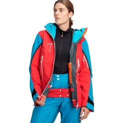 Mammut Nordwand Pro Hs Hooded Jacket Woman -Skiudstyr Butik mammut nordwand pro hs hooded jacket woman azalea sky model 9 2