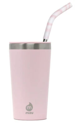 Mizu Tumbler 16 + Straw -Skiudstyr Butik mizu tumbler 16 soft pink with straw