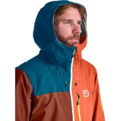 Ortovox Ortler Jacket Men 7 Ortovox Ortler Jacket Men -Skiudstyr Butik ortovox 70716 23201 3l ortler jacket m orange clay d 03