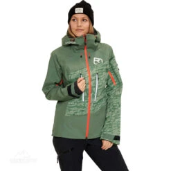 Ortovox 3L Guardian Shell W Jacket FW 20/21 -Skiudstyr Butik ortovox 3l guardian shell jacket w green isar 1 2