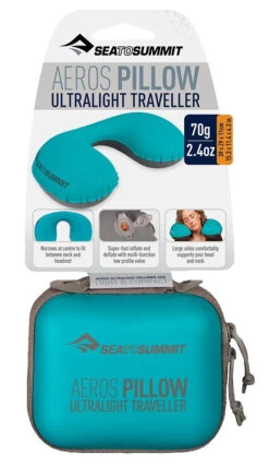 Sea To Summit Aeros Pillow Ultralight Traveller 9 Sea To Summit Aeros Pillow Ultralight Traveller -Skiudstyr Butik sea to summit aeros ultralight pillow traveller teal grey packed 2