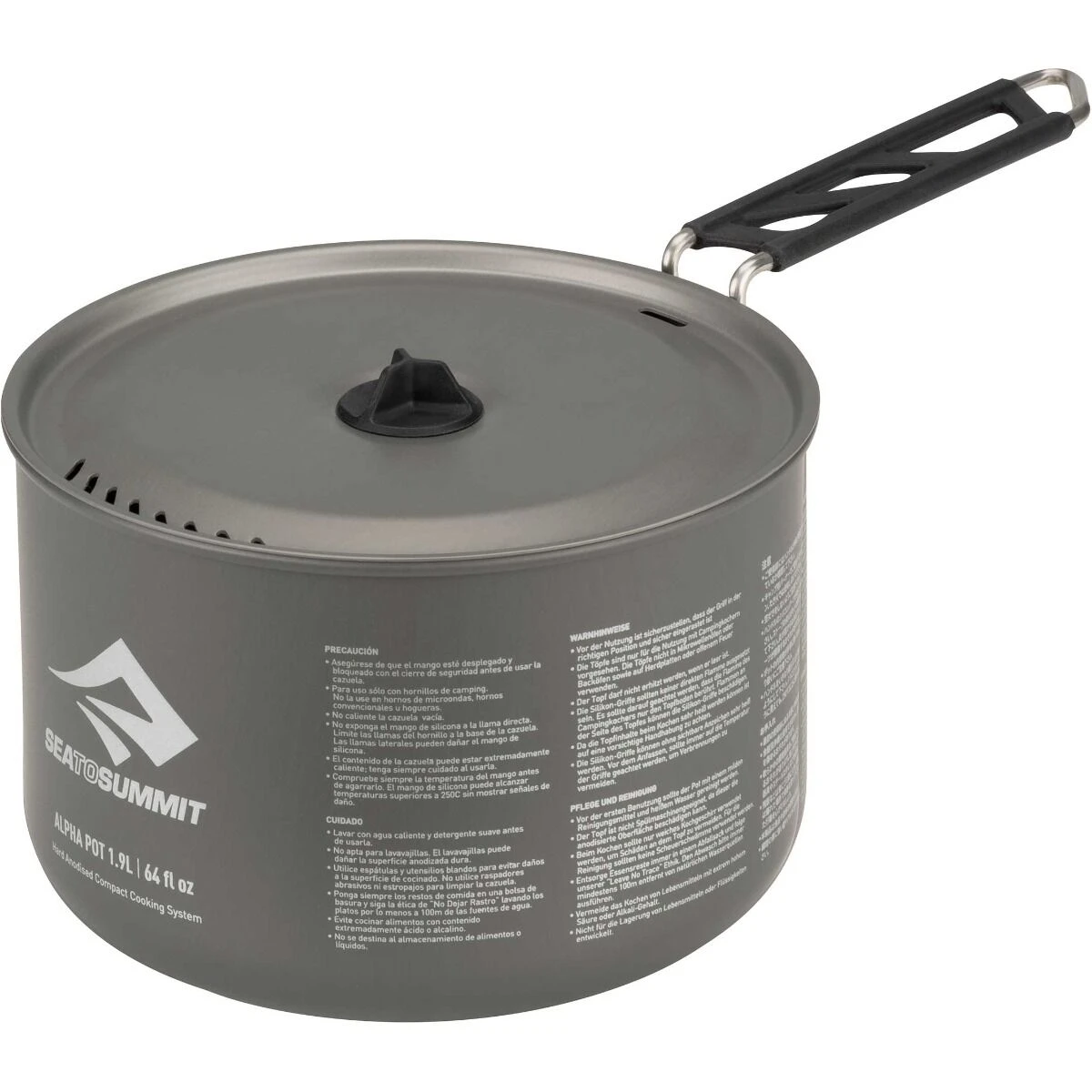 Sea To Summit Alpha Pot 1.9L Grey 4 Sea To Summit Alpha Pot 1.9L Grey - Billede 4