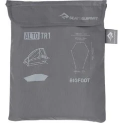Sea To Summit Alto TR1 Bigfoot Charcoal 11 Sea To Summit Alto TR1 Bigfoot Charcoal -Skiudstyr Butik sea to summit alto tr1 bigfoot footprint grey 02