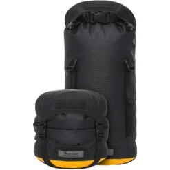 Sea To Summit Evac Compression Dry Bag HD 13L Jet Black / Zinnia -Skiudstyr Butik sea to summit evac compression dry bag hd 13l jet black zinnia jet black 52175