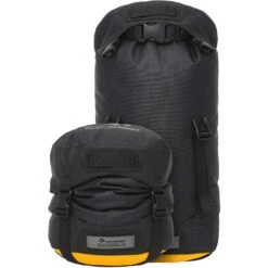 Sea To Summit Evac Compression Dry Bag HD 8L Jet Black / Zinnia -Skiudstyr Butik sea to summit evac compression dry bag hd 8l jet black zinnia jet black 22774