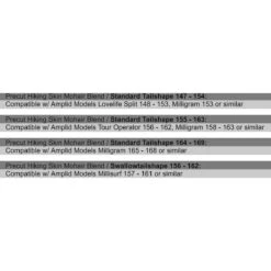 Amplid Precut Hiking Skins Mohair Blend -Skiudstyr Butik skins overview