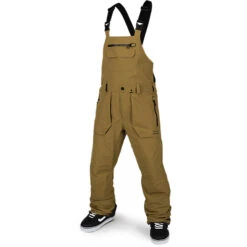 Volcom Rain Gore-tex Bib Overall -Skiudstyr Butik volcom rain gore tex bib overall burnt khaki 1