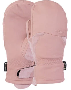 POW Gloves W's Stealth GTX Mitt + WARM -Skiudstyr Butik w stealth mitt rose logos 1